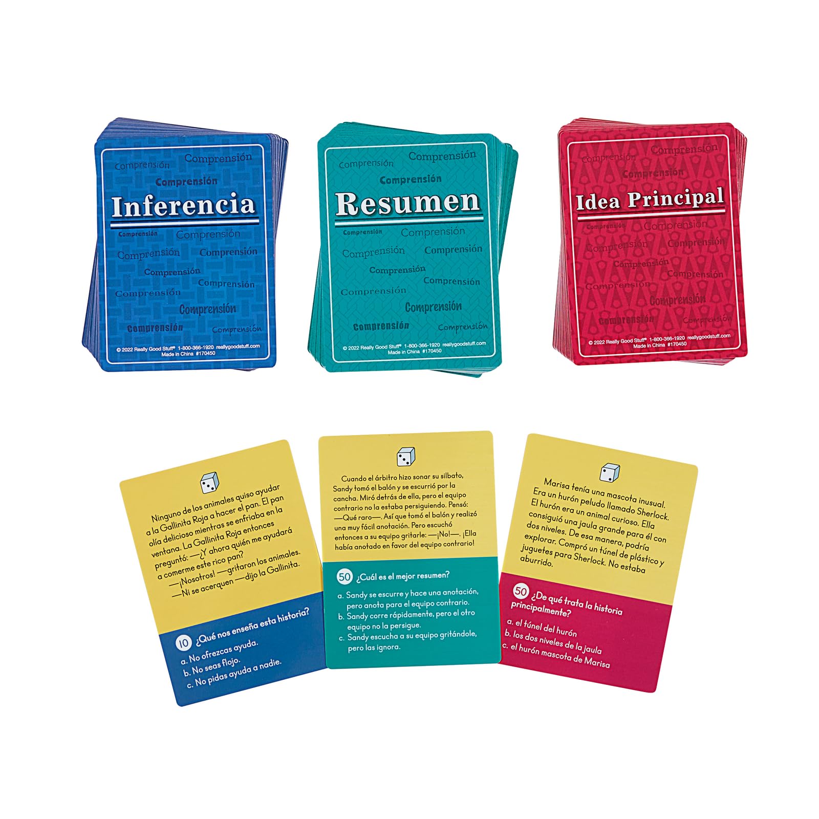 Really Good Stuff Spanish Comprehension Game Trio: Main Idea, Summary & Inference - Grades: 2-3 - Image 4