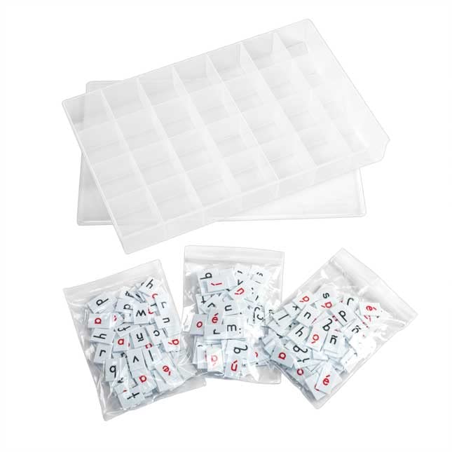 Really Good Stuff Spanish EZread Letter Tiles - 1 Storage Case, 285 Letter Tiles - Image 2