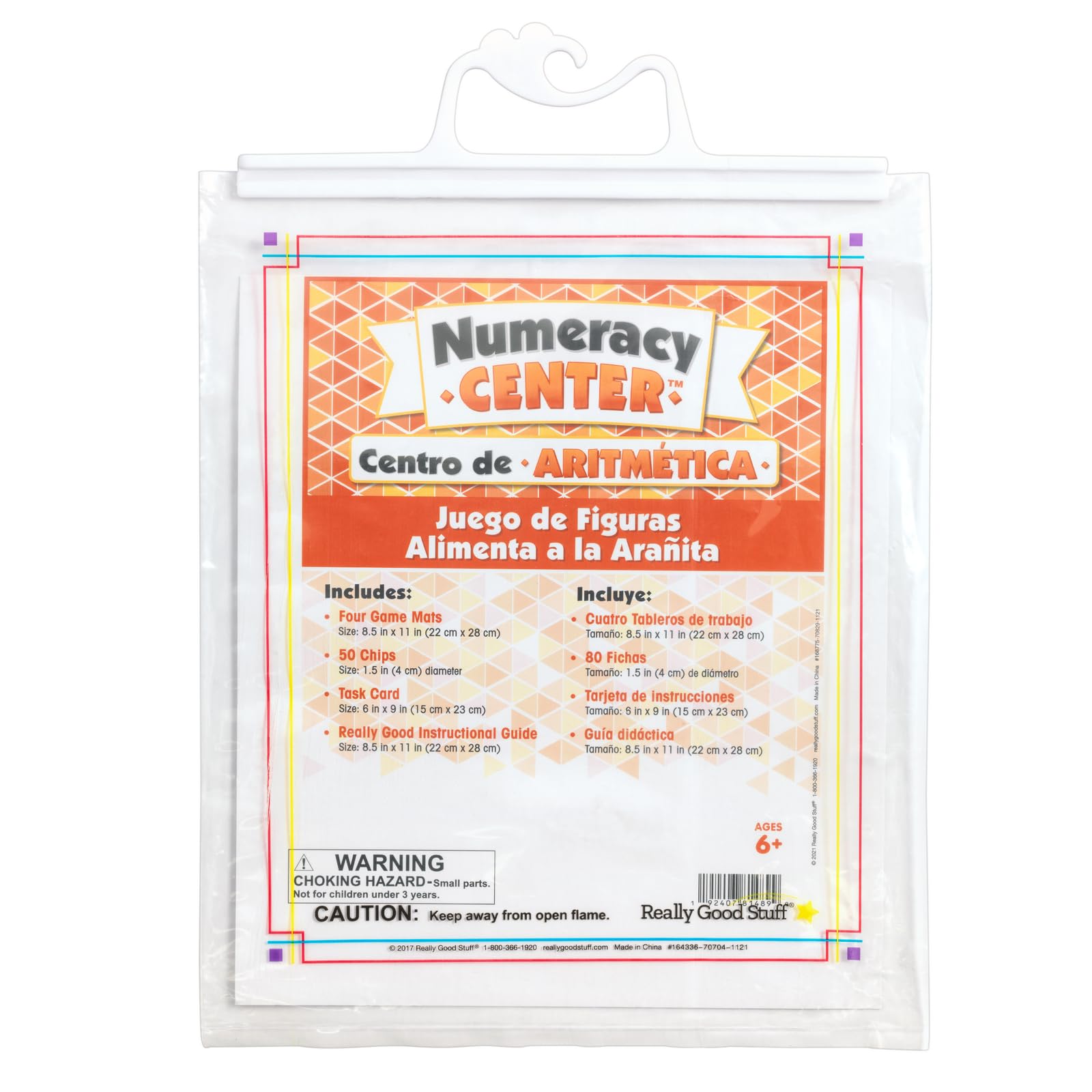 Really Good Stuff Spanish Feed the Spiders - Shapes Match Numeracy Center (Centro de Aritmetica - Juego de Figuras) - Image 3