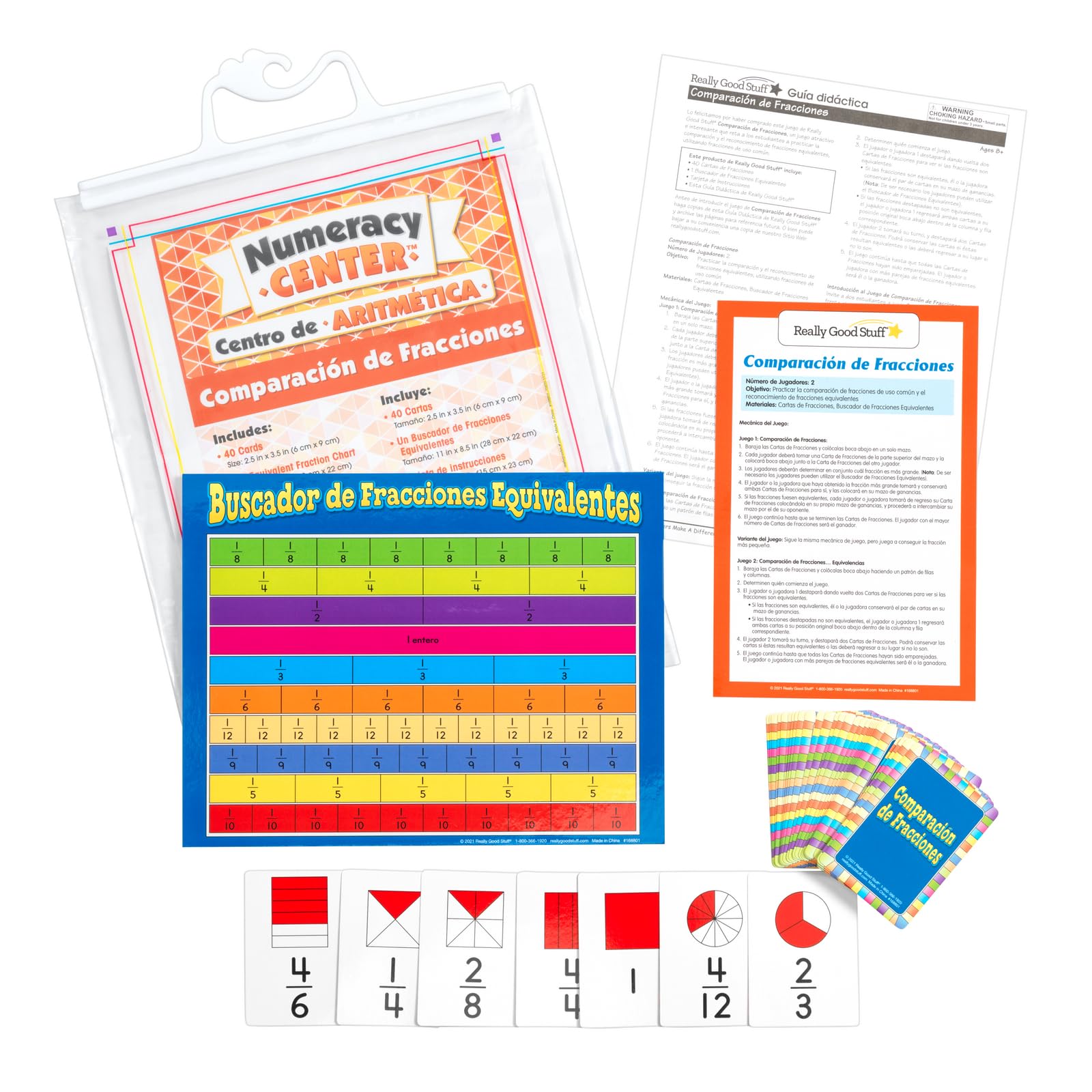 Really Good Stuff Spanish Math Skills Numeracy Centers Grades 3-6 (Centros de Aritmetica) - Image 4
