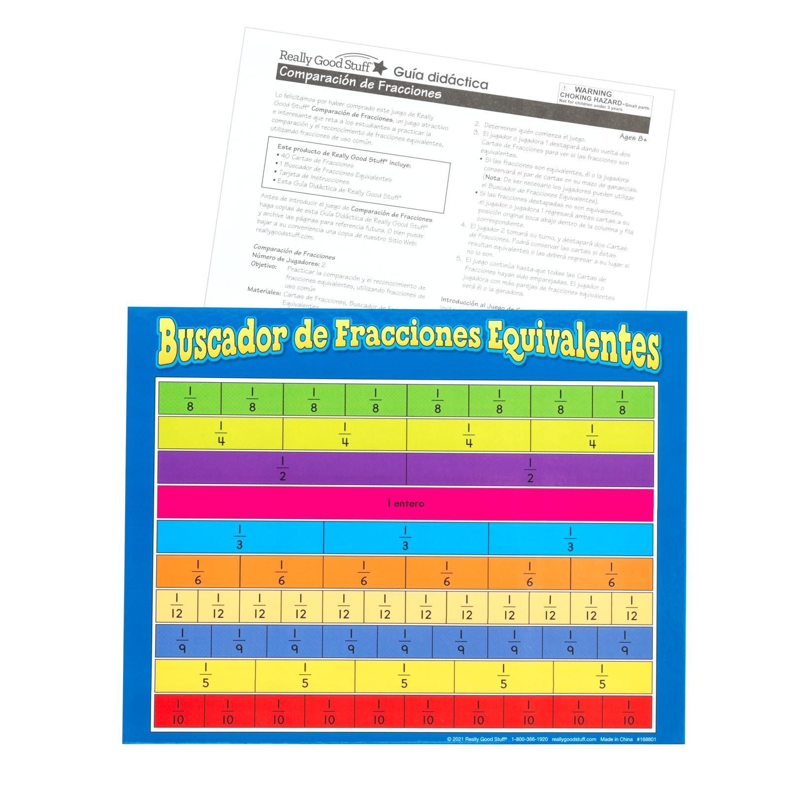 Really Good Stuff Spanish Fraction Face Off Numeracy Center (Centro de Aritmetica - Comparacion de Fracciones) - Image 5