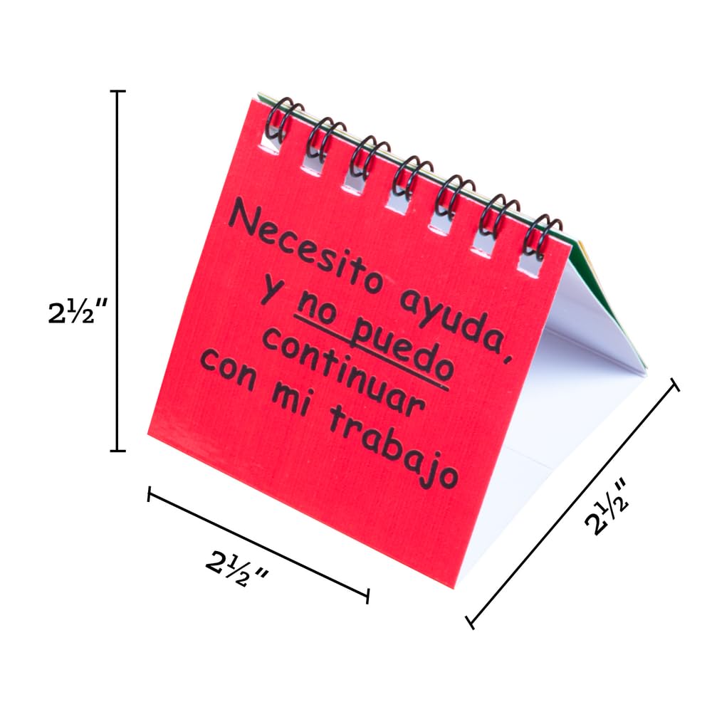 Really Good Stuff Spanish I Need Help! Mini Flip Chart Set (?Necesito ayuda! Mini Rotafolios) - Image 3