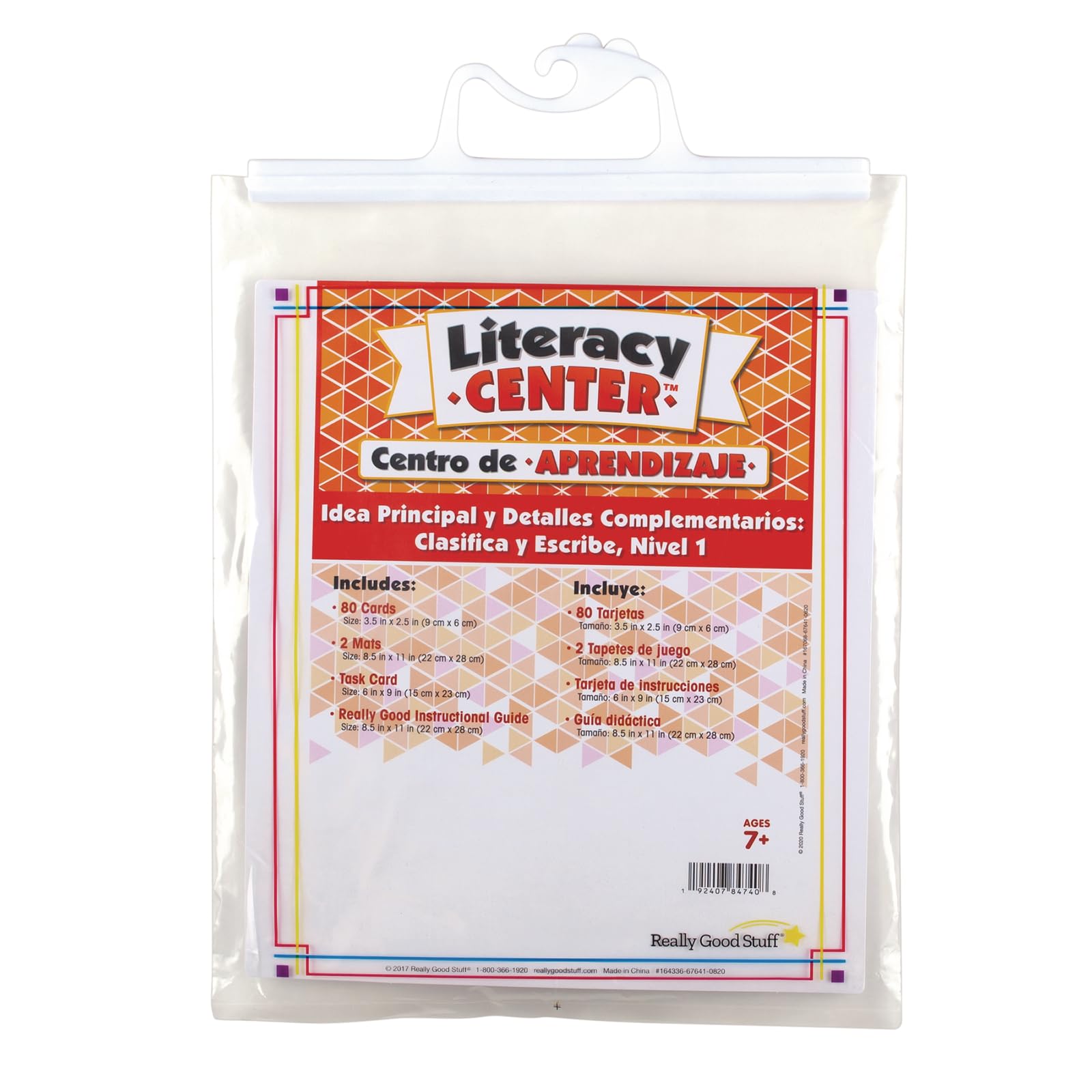 Really Good Stuff Spanish Main Idea and Supporting Details Sort and Write Level 1 Literacy Center