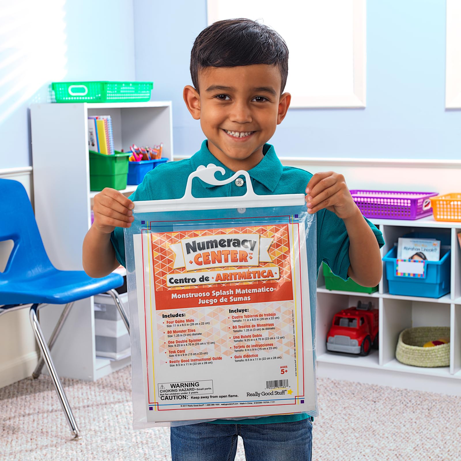 Really Good Stuff Spanish Monster Math Splash - Addition Numeracy Center (Centro de Aritmetica - Juego de Sumas) - Image 4