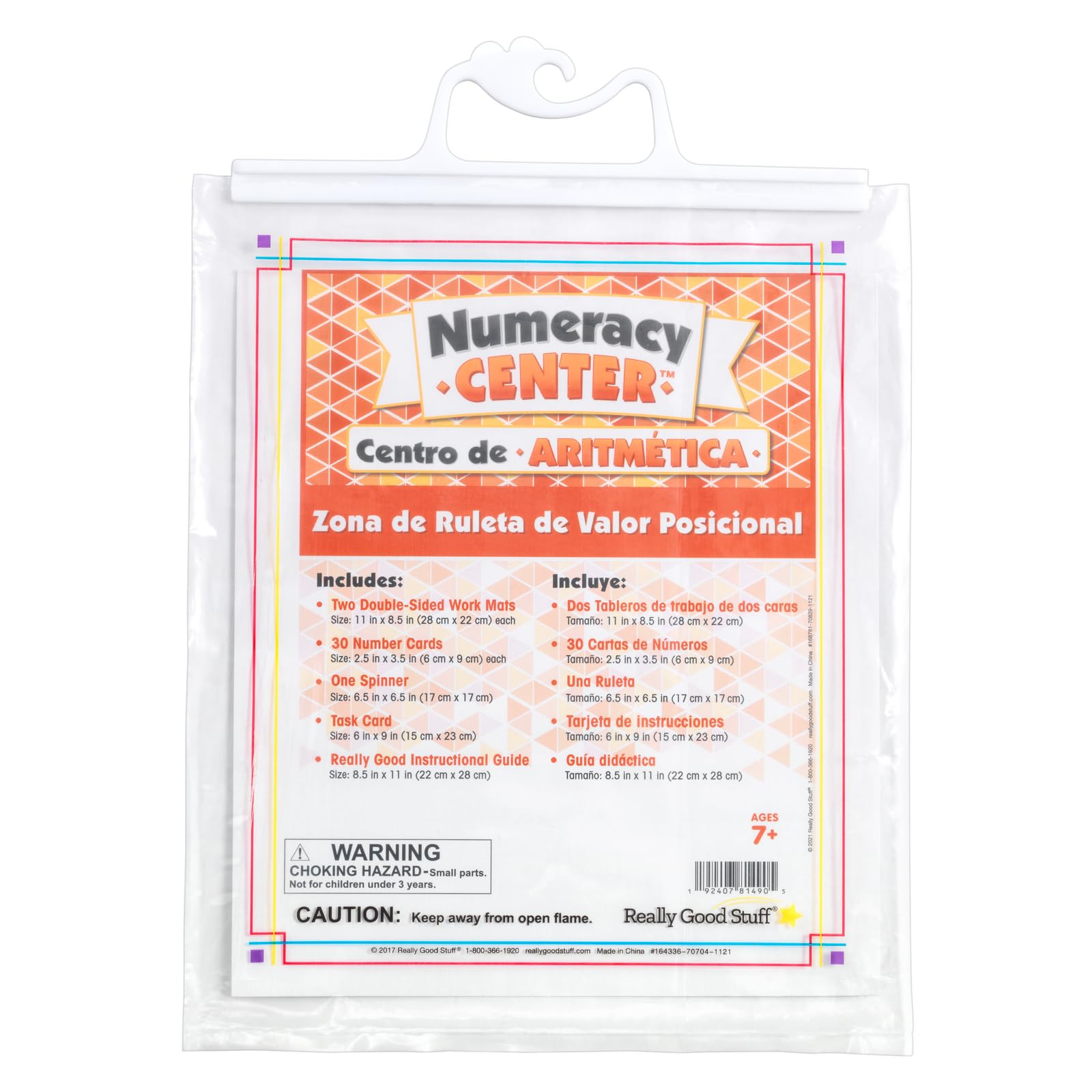 Really Good Stuff Spanish Place Value Spin Zone - Numeracy Center Grade 2+ (Centro de Aritmetica - Zona de Ruleta de Valor Posicional) - Image 3