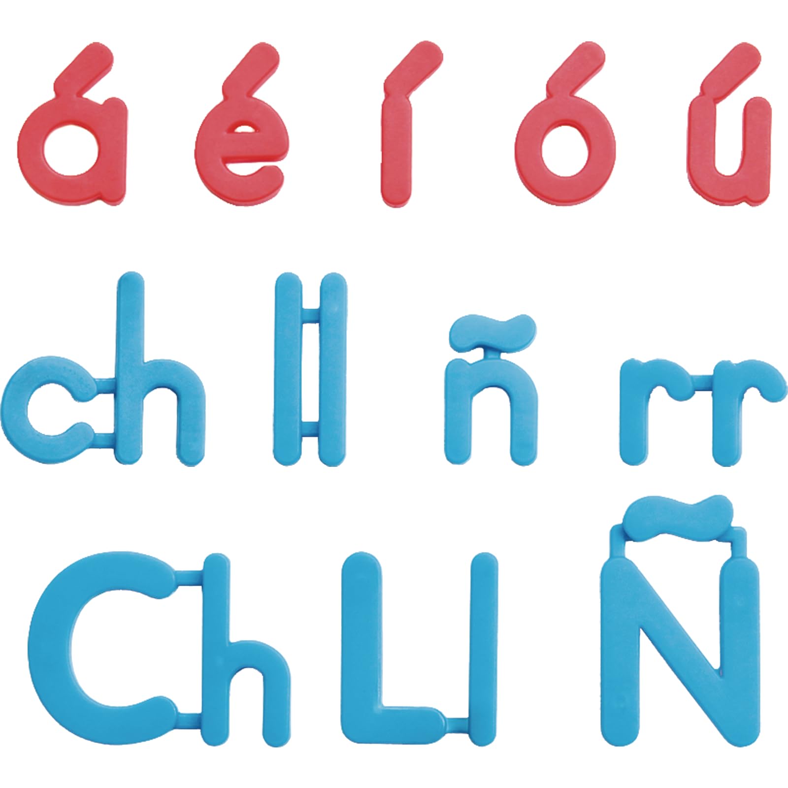 Really Good Stuff Spanish Plastic Magnetic Letters - 12 Magnetic Letters