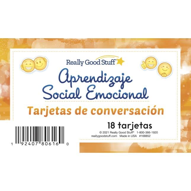 Really Good Stuff Spanish SEL Conversation Cards for Home (Tarjetas de Conversaci?n para el Hogar) - 18 Cards - Image 8
