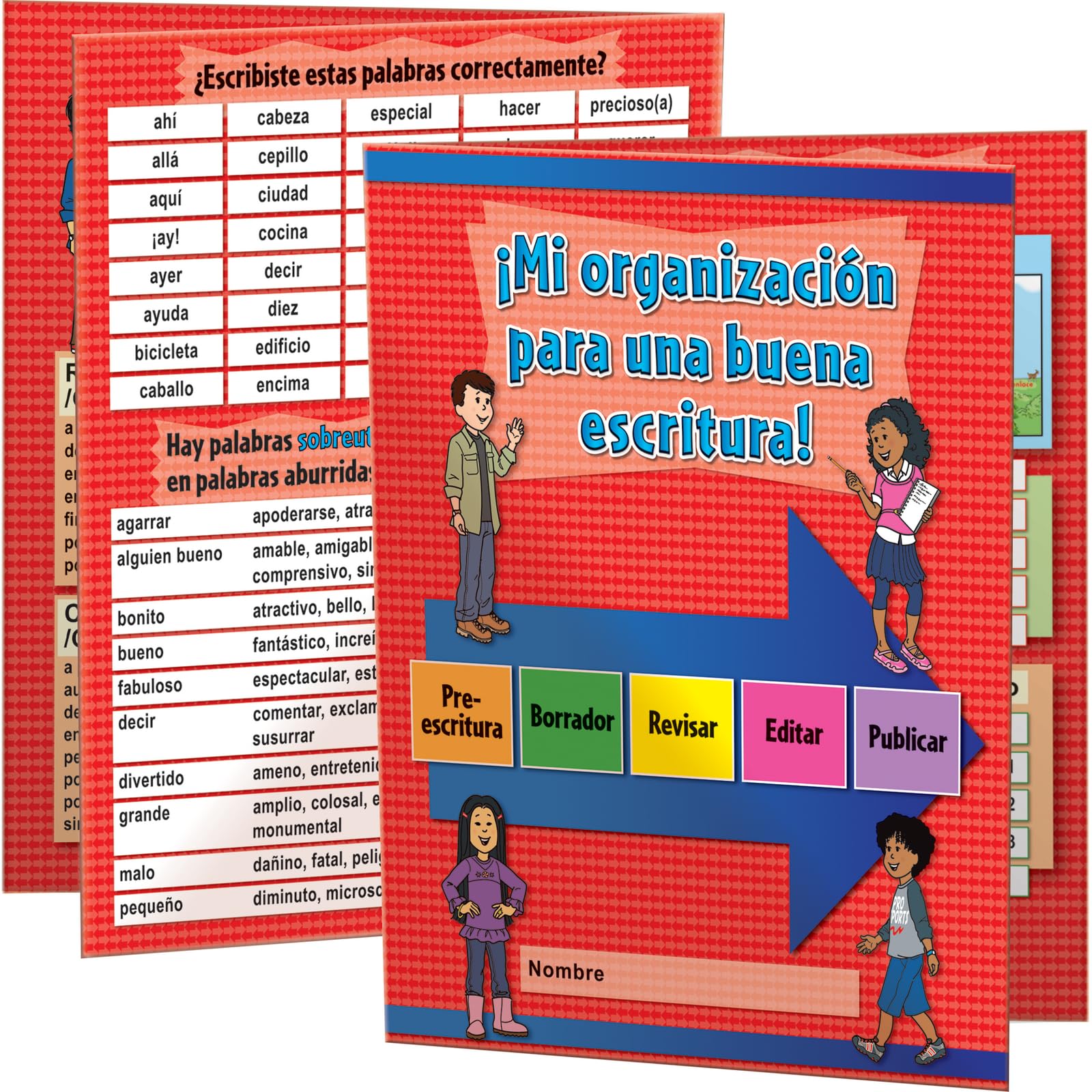 Really Good Stuff Spanish Writing Process Folder (Mi organizacion para UNA Buena escritura) - 12 folders