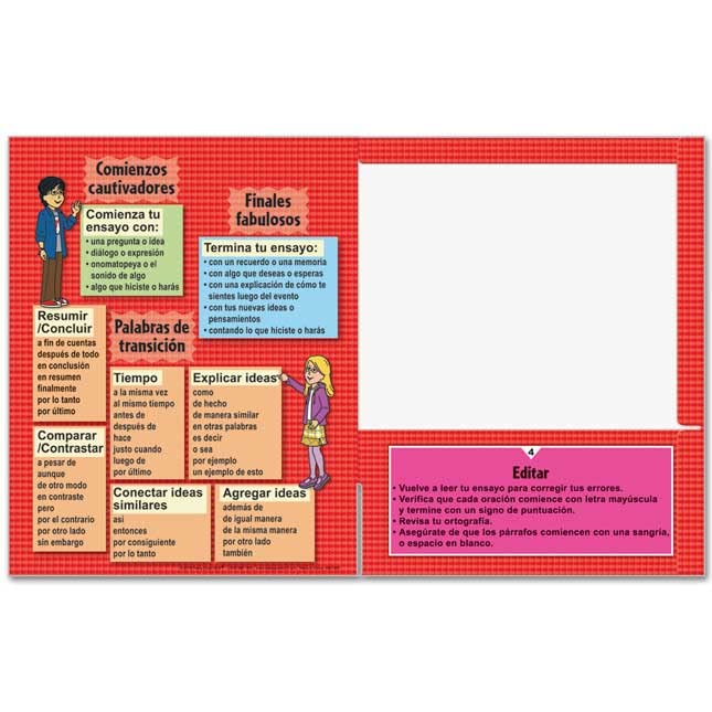 Really Good Stuff Spanish Writing Process Folder (Mi organizacion para UNA Buena escritura) - 12 folders - Image 4