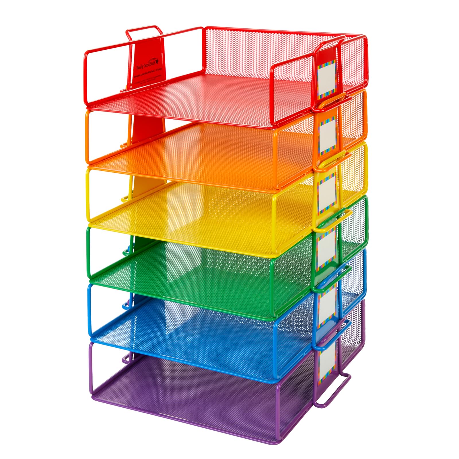Really Good Stuff Stackable Letter-Size Wire Rack™ - 6 Colors