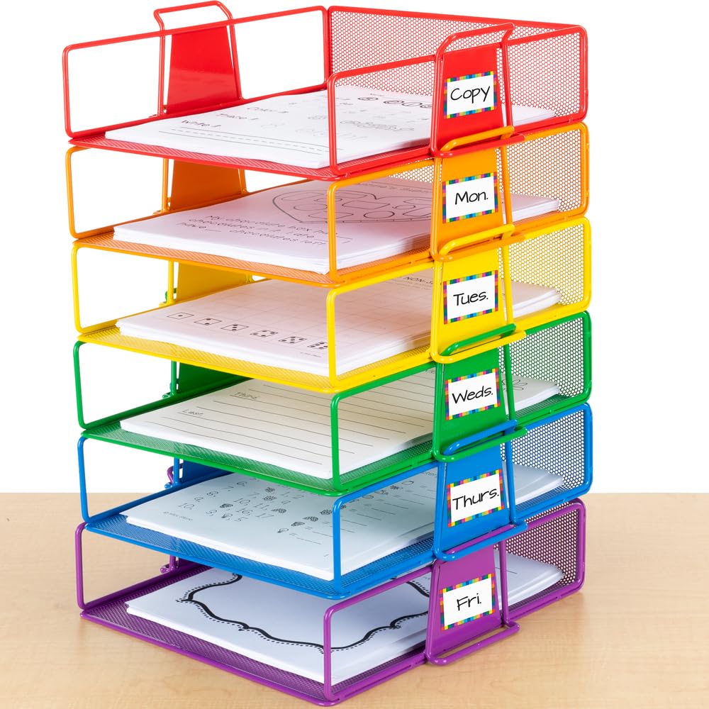 Really Good Stuff Stackable Letter-Size Wire Rack™ - 6 Colors - Image 5