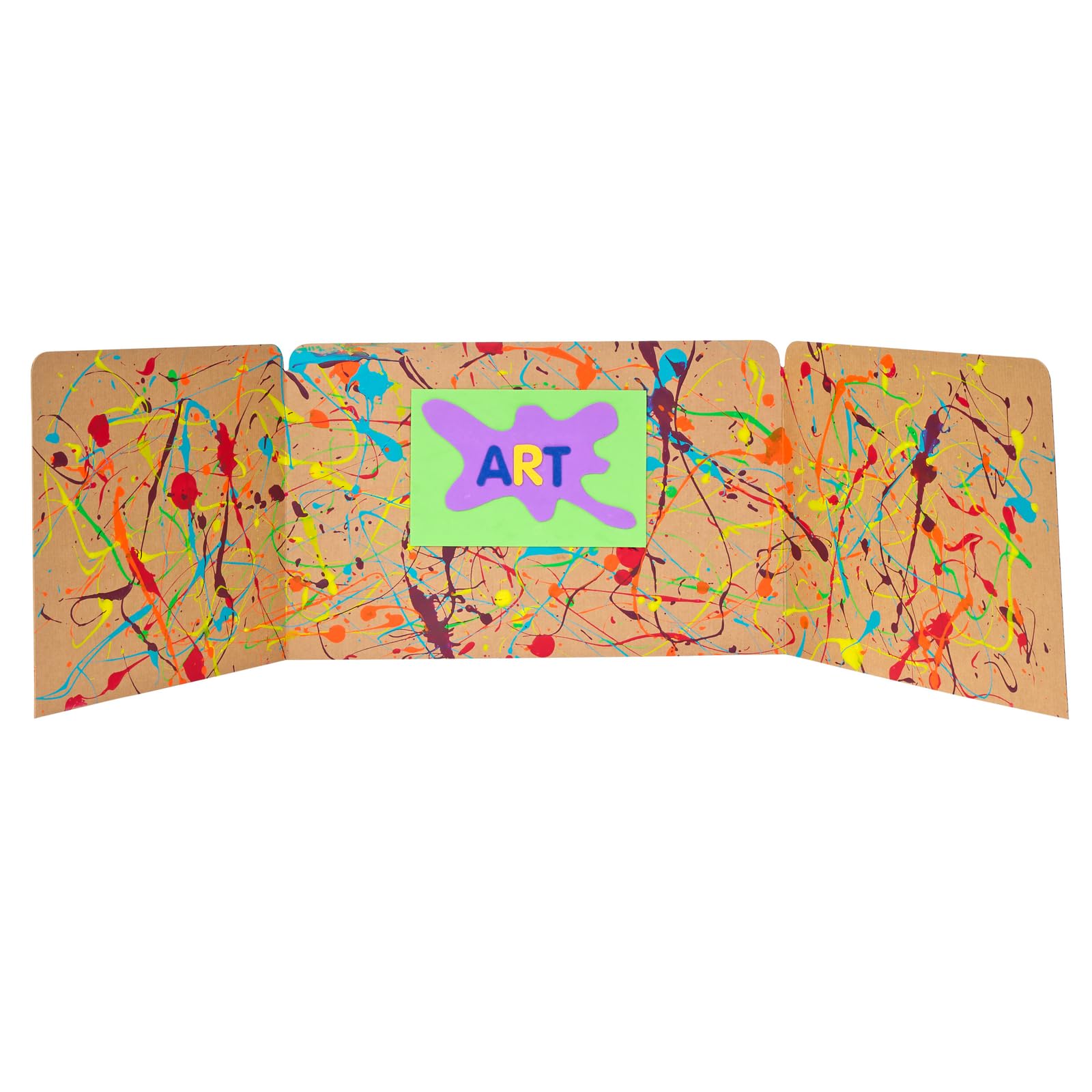 Really Good Stuff Standard Privacy Shields for Student Desks – Set of 12 - Matte - Study Carrel Reduces Distractions - Keep Eyes From Wandering During Tests , Red With School Supplies Pattern - Image 7
