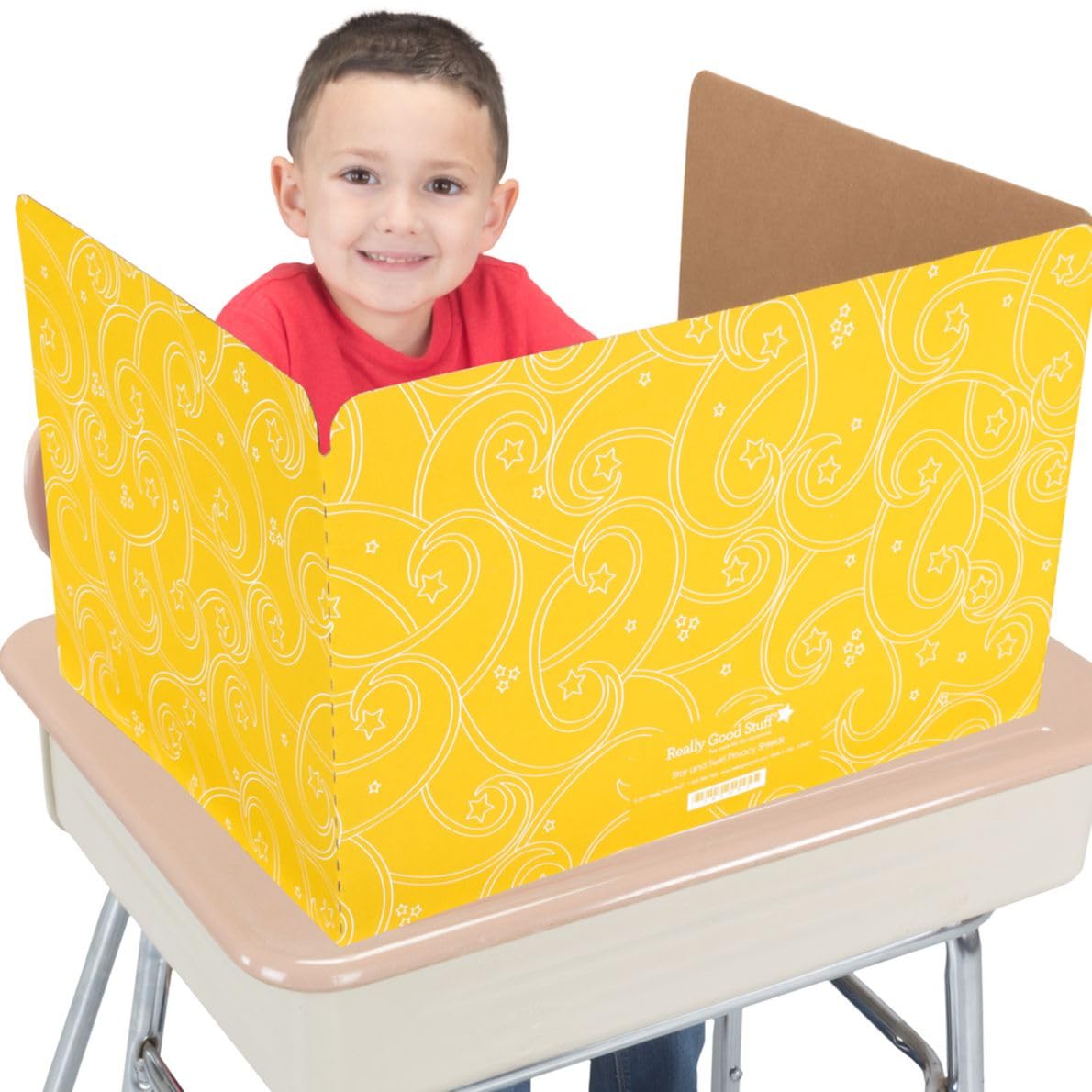 Really Good Stuff Standard Privacy Shields Set of 12 - Create a Focused Learning Environment - Color-Coded Design - Star and Swirl Matte Finish - Image 3