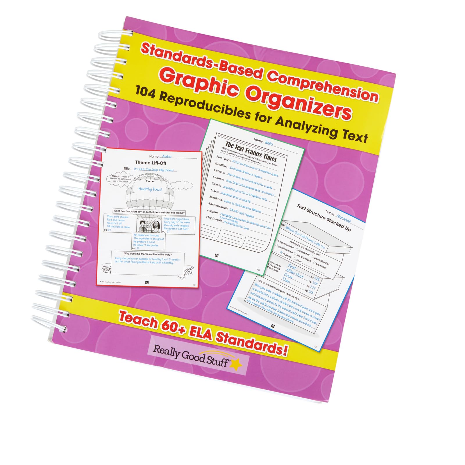 Really Good Stuff Standards-Based Comprehension Graphic Organizers Book and CD