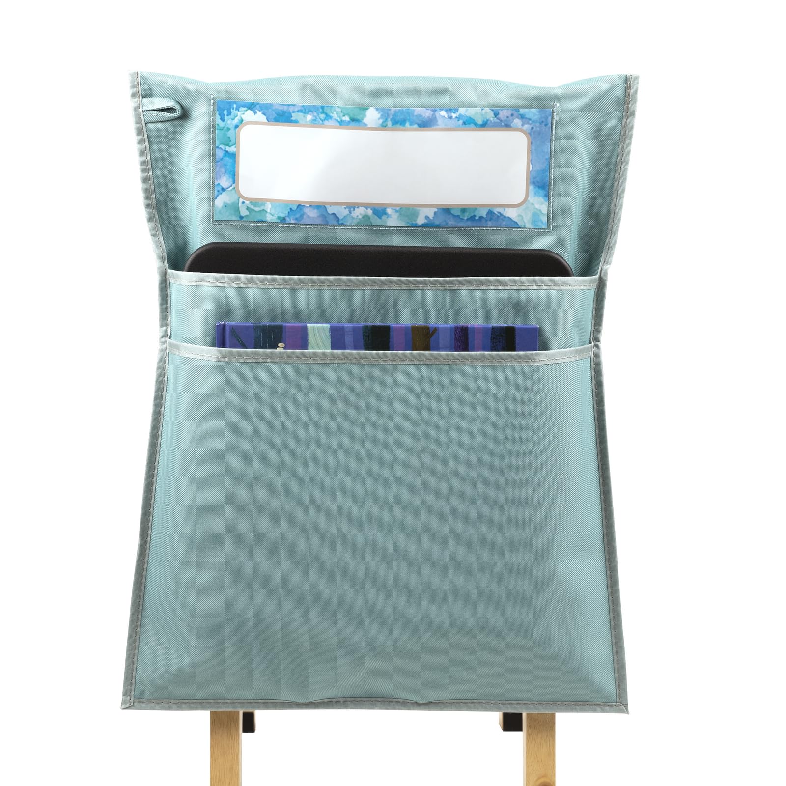 Really Good Stuff Store More Deluxe Dual Storage Deep Pocket Chair Pocket - Calm and Cool - Image 3