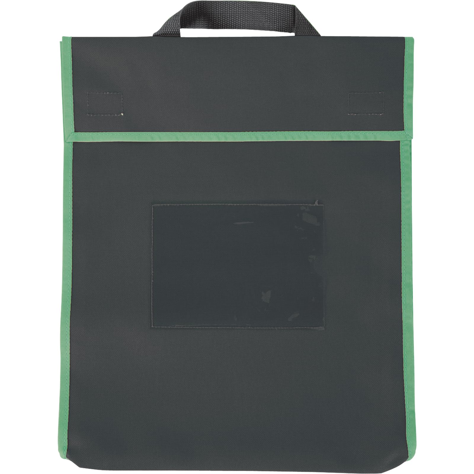 Really Good Stuff Store More Large Book Pouches, 36 Pack, Black with Neon Trim, Stitched-On Handle, Clear Name Tag Pocket, Durable Fabric, Water Resistant, Send Home Books and Homework - Image 3