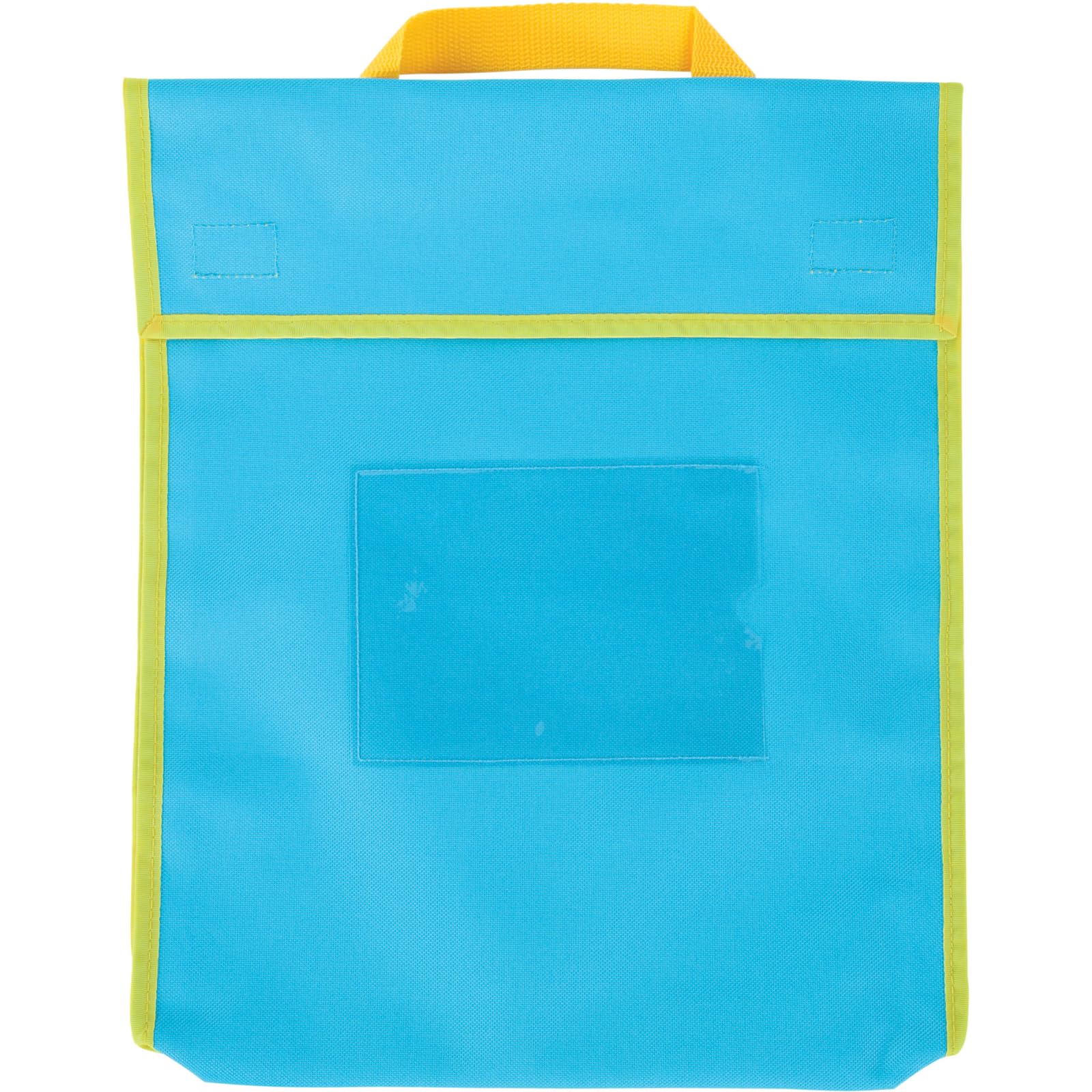 Really Good Stuff Store More Large Book Pouches, 36 Pack, Neon, Stitched-On Handle, Clear Name Tag Pocket, Durable Fabric, Water Resistant, Send Home Books and Homework - Image 3