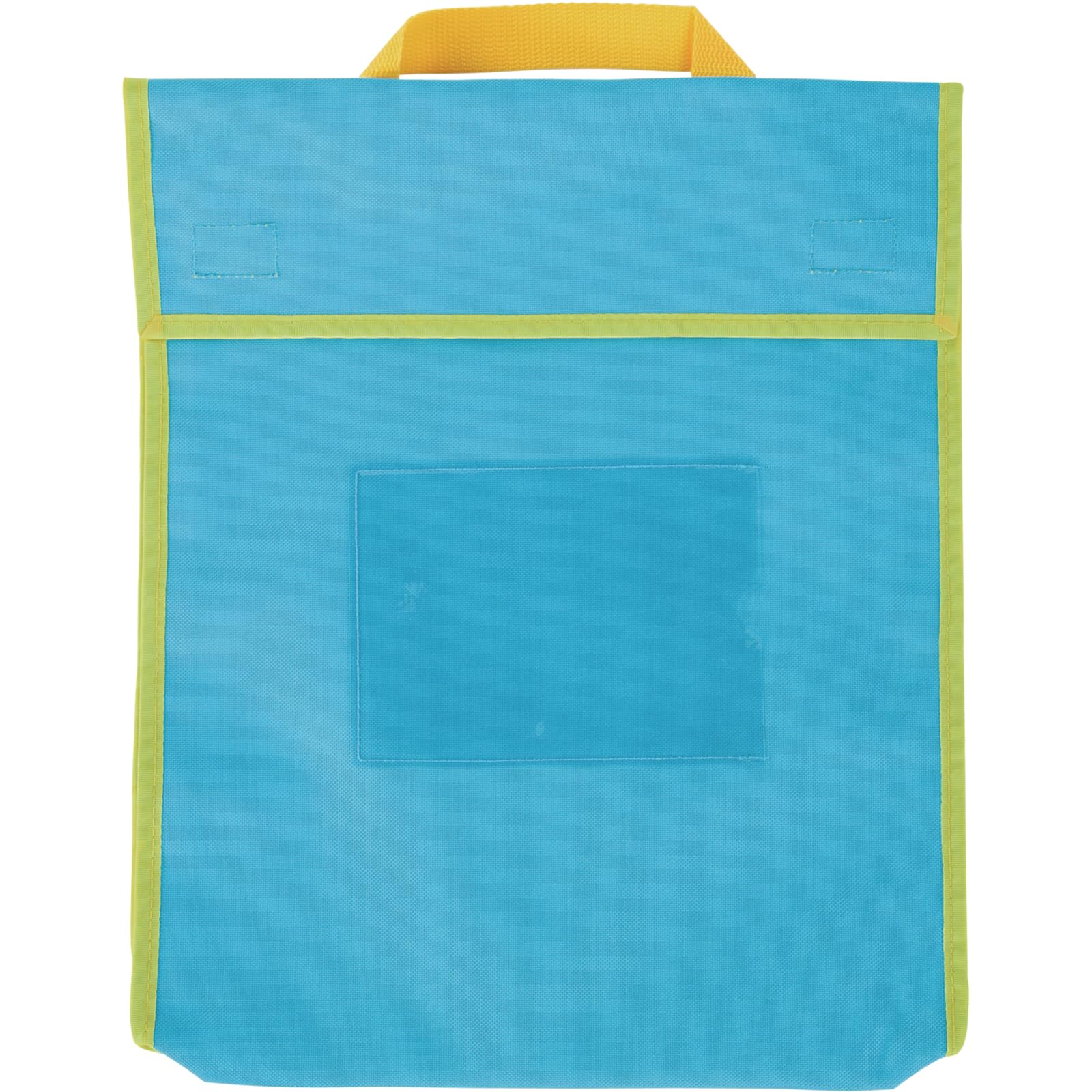 Really Good Stuff Store More Large Book Pouches, 4 Pack, Neon, Stitched-On Handle, Clear Name Tag Pocket, Durable Fabric, Water Resistant, Send Home Books and Homework - Image 3