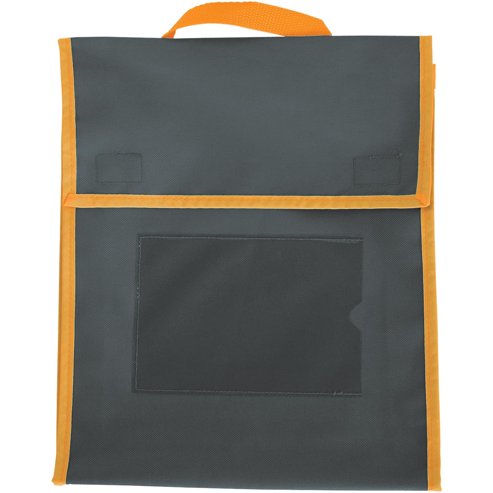 Really Good Stuff Store More Medium Book Pouch, Single, Black, Stitched-On Handle, Clear Name Tag Pocket, Durable Fabric, Water Resistant, Send Home Books and Homework - Image 2