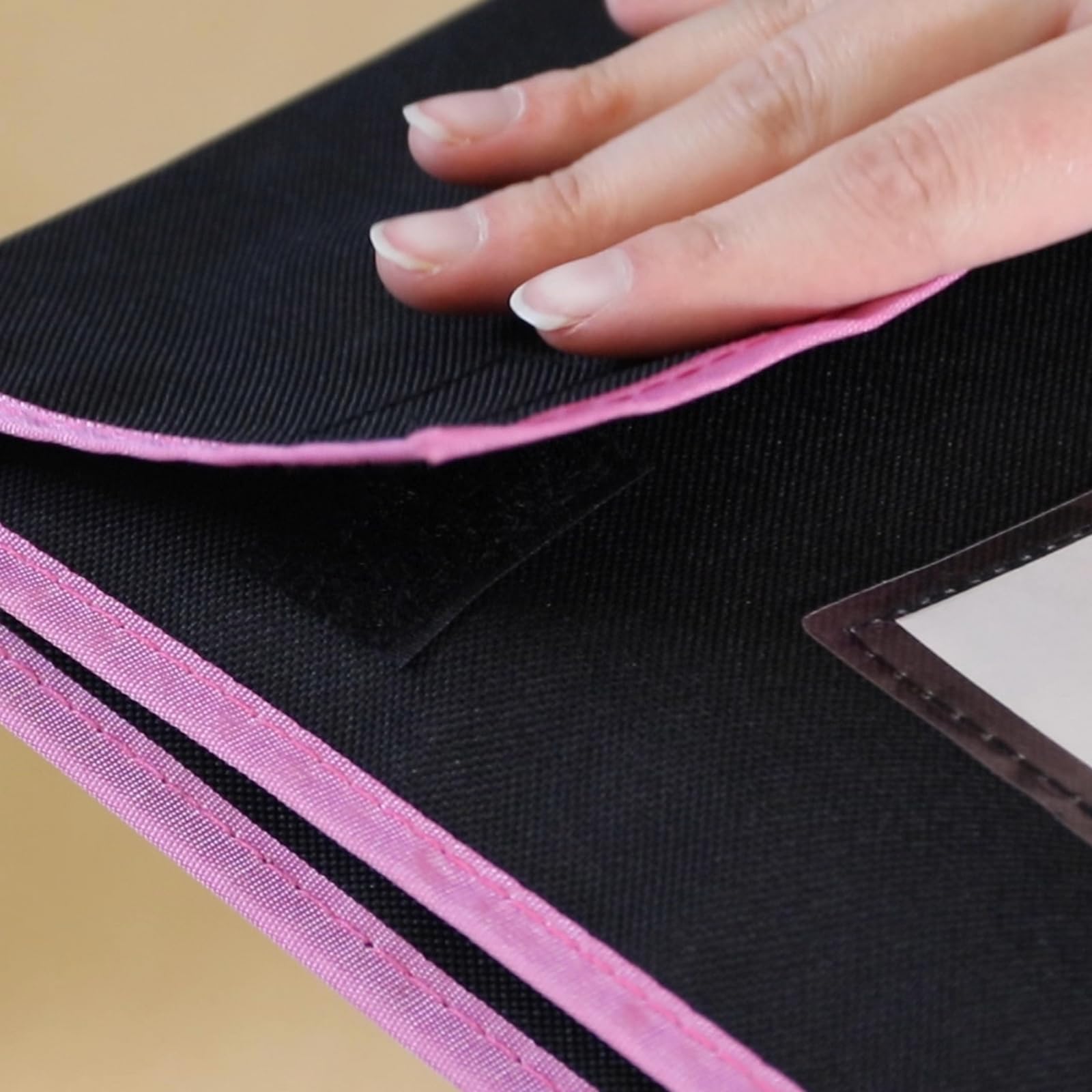 Really Good Stuff Store More Medium Book Pouches, 36 Pack, Black with Neon Trim, Stitched-On Handle, Clear Name Tag Pocket, Durable Fabric, Water Resistant, Send Home Books and Homework - Image 6