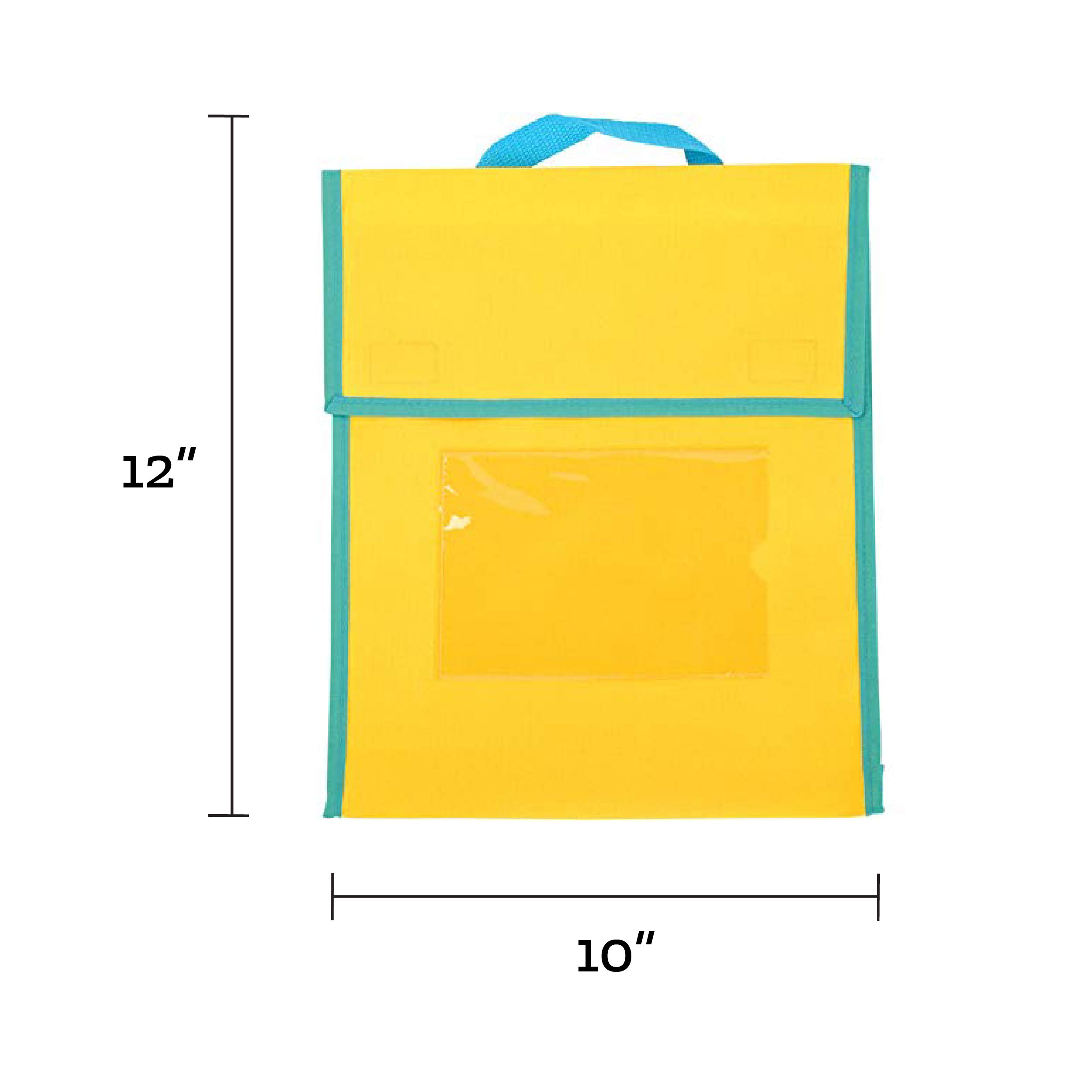 Really Good Stuff Store More Medium Book Pouches - Neon Colors - Set of 4 - Image 4