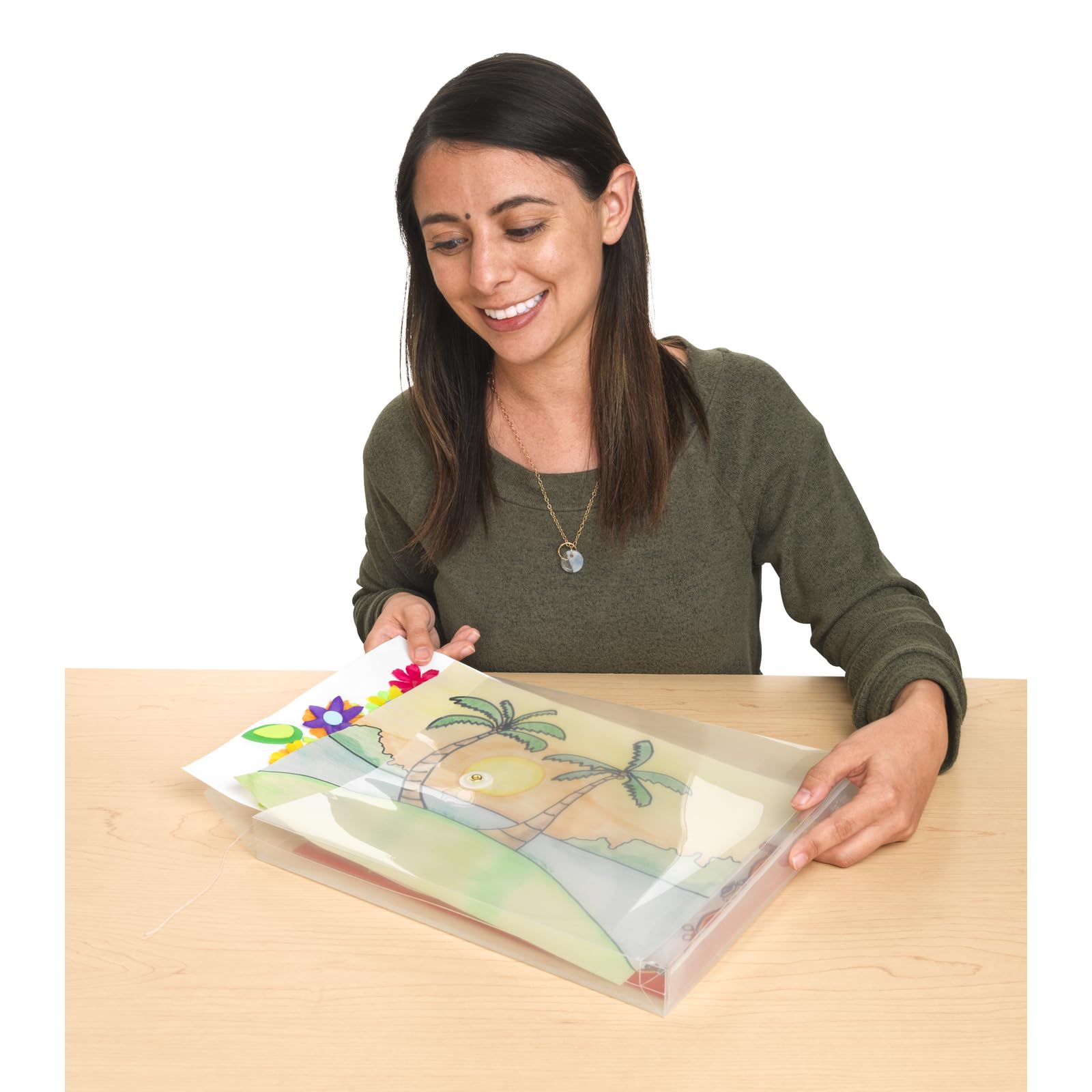 Really Good Stuff Student Take-Home Envelopes - 12 Plastic envelopes. - Image 5