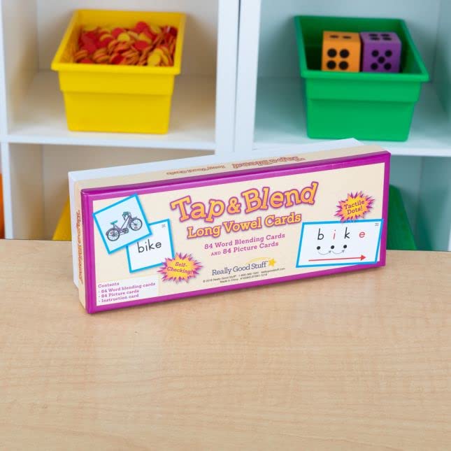 Really Good Stuff Tap and Blend Long Vowel Cards - 168 Cards - Image 3