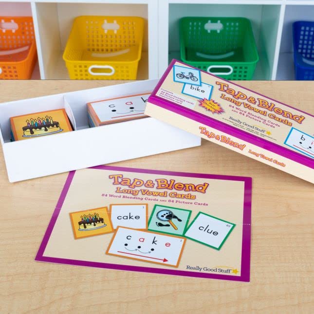 Really Good Stuff Tap and Blend Long Vowel Cards - 168 Cards - Image 8