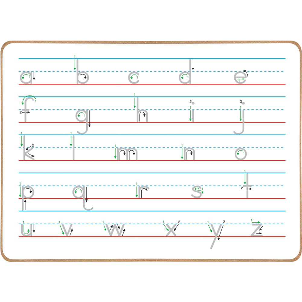 Really Good Stuff Trace 'N' Erase Uppercase and Lowercase Letter Formation Alphabet Dry Erase Boards - Pre-Writing Skills - Non-Magnetic, Two-Sided - Set of 6 Boards - Image 3
