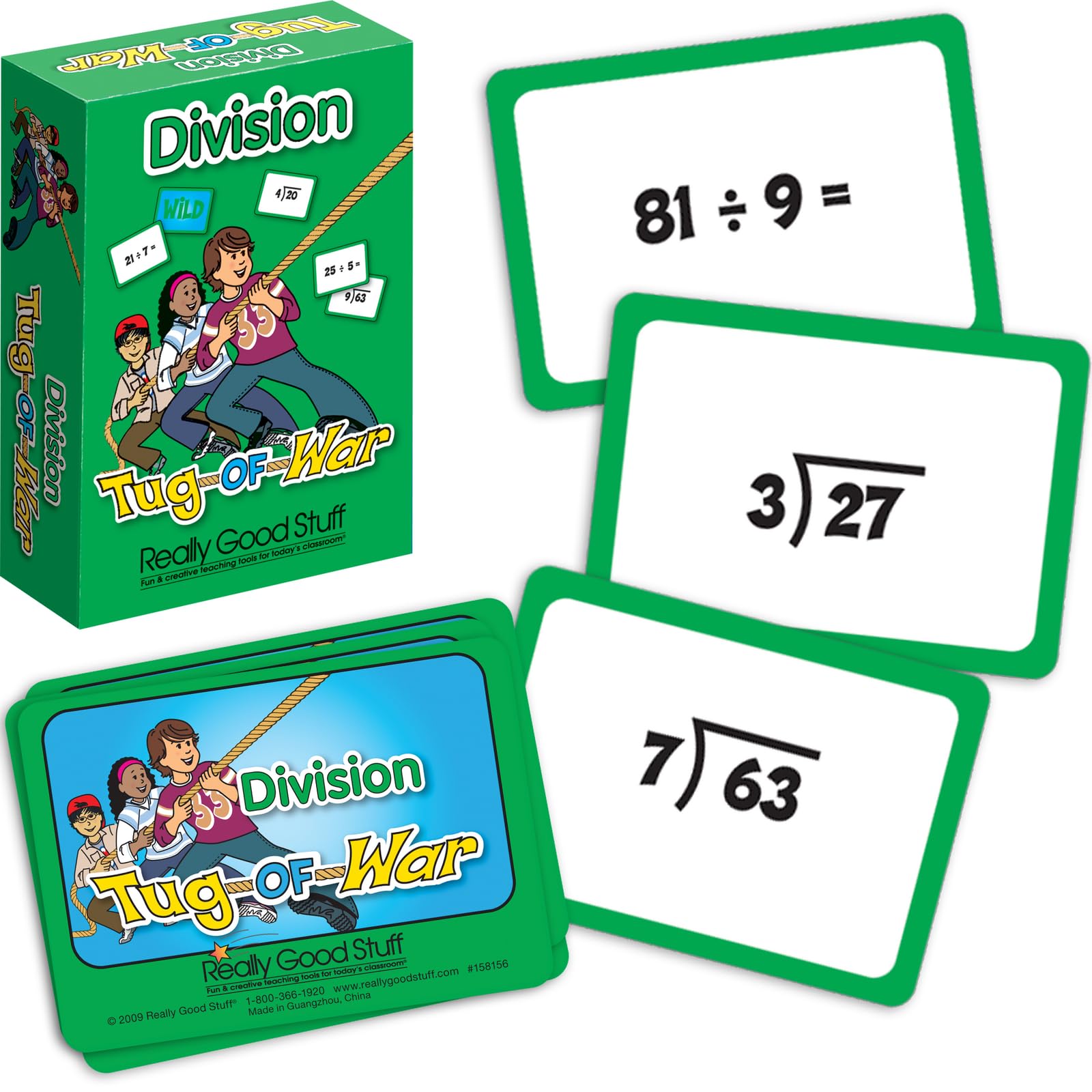 Really Good Stuff Tug of War Intermediate Math Card Set - 5 Card Set - Image 5