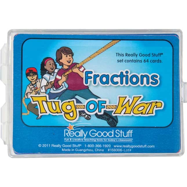 Really Good Stuff Tug of War - Fractions - 64 Cards - Image 3