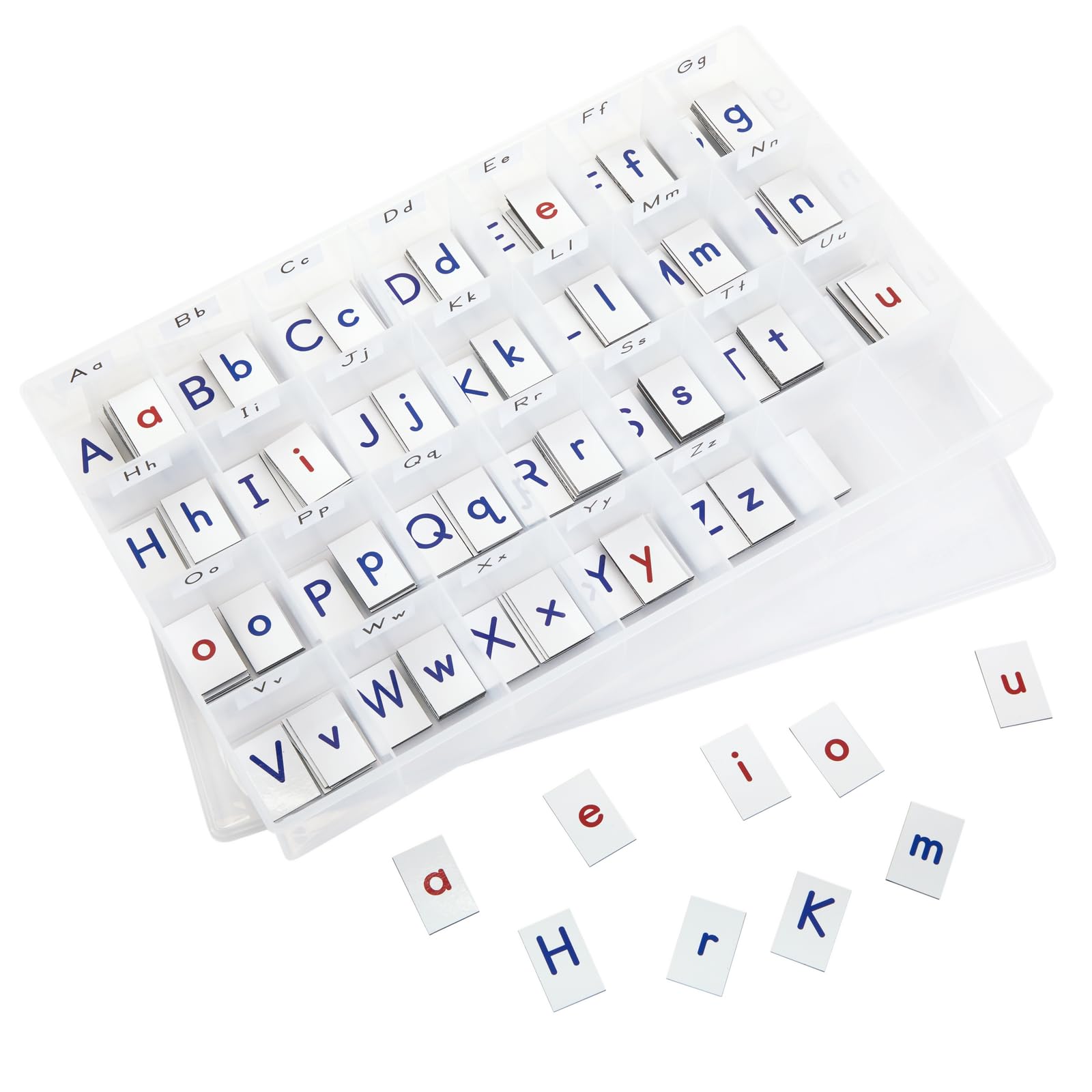 Really Good Stuff Vinyl Magnetic Letters with Alphabet Storage Case – Make Spelling, Phonics, Vocabulary Fun & Interactive – With Lowercase and Uppercase Letters, 28-Compartment Case, Letter Stickers - Image 3