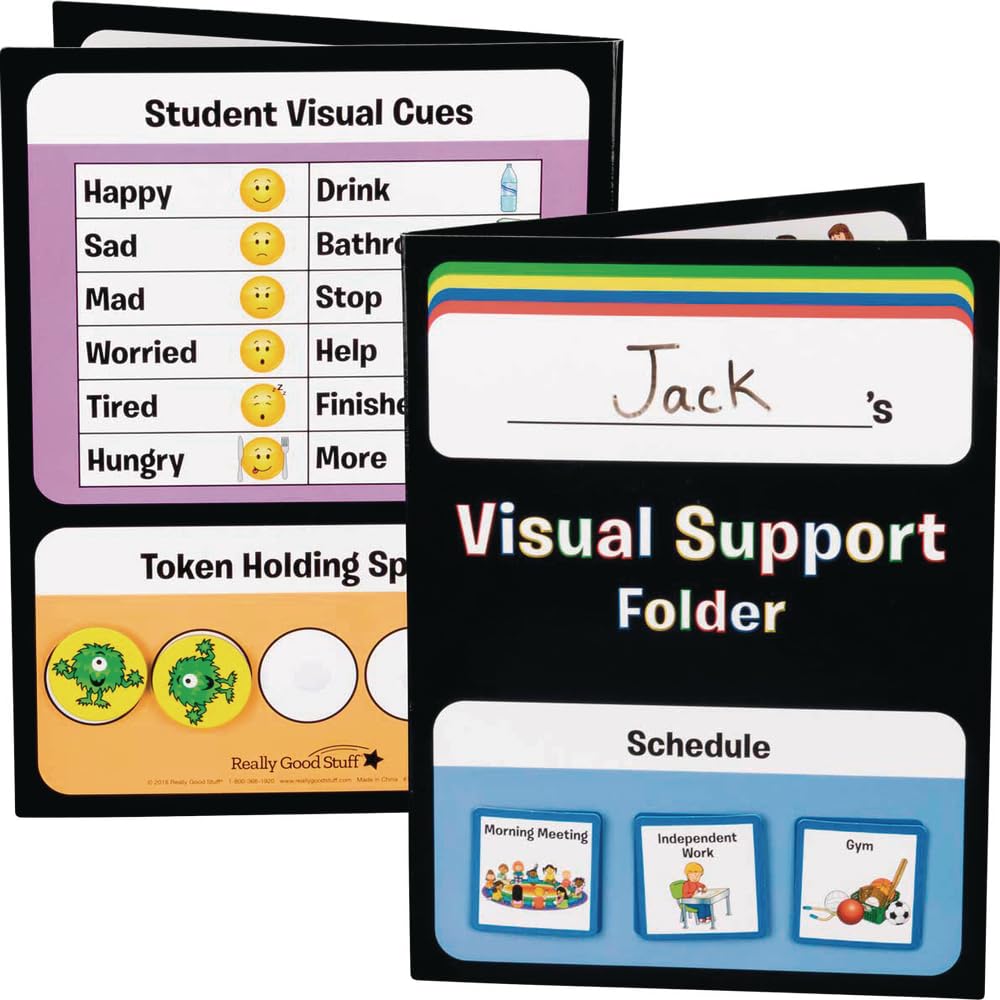 Really Good Stuff Visual Support Folder and Cards - 1 Folder, 85 Cards - Image 4