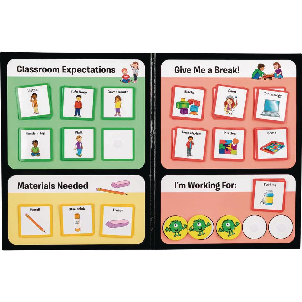 Really Good Stuff Visual Support Folder and Cards - 1 Folder, 85 Cards - Image 5