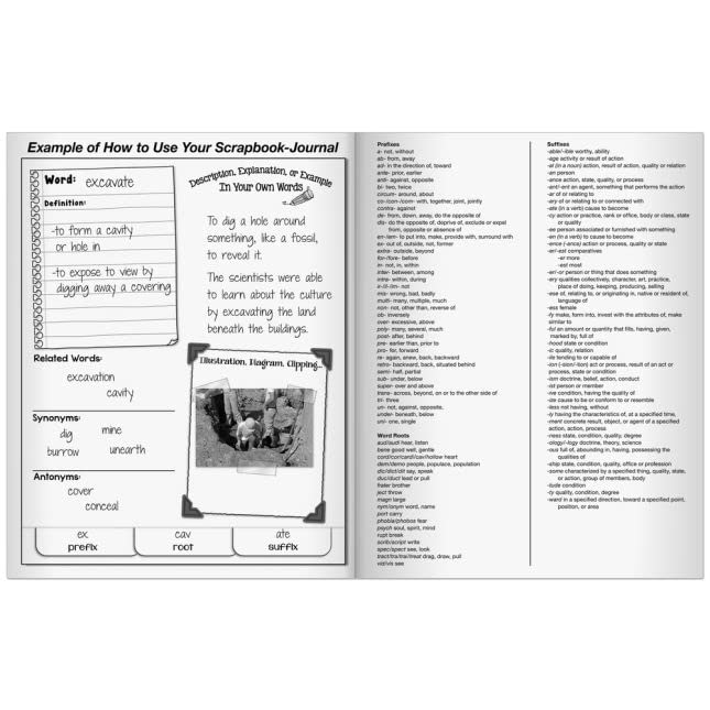 Really Good Stuff Vocabulary Acquisition and Use Scrapbook-Journals - 12 journals - Image 4