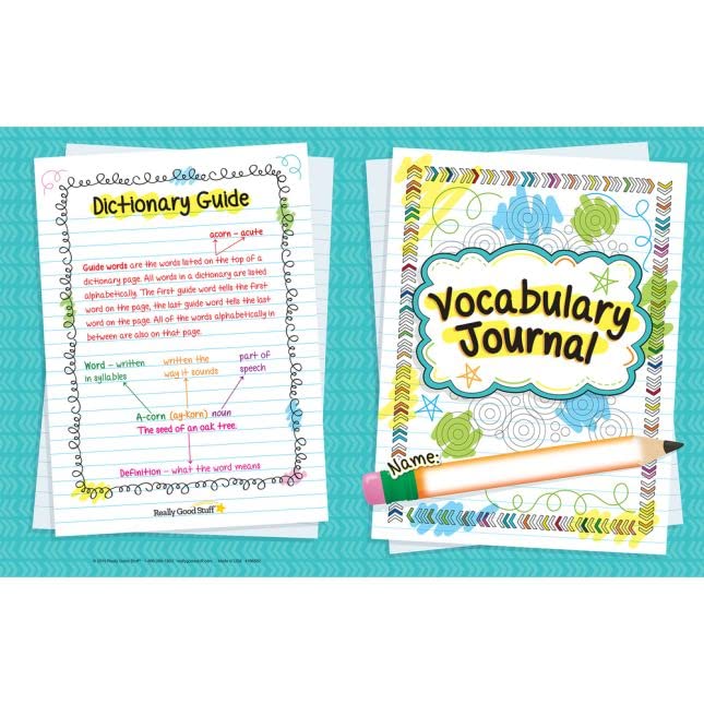 Really Good Stuff Vocabulary Journals - Primary - 12 journals - Image 3