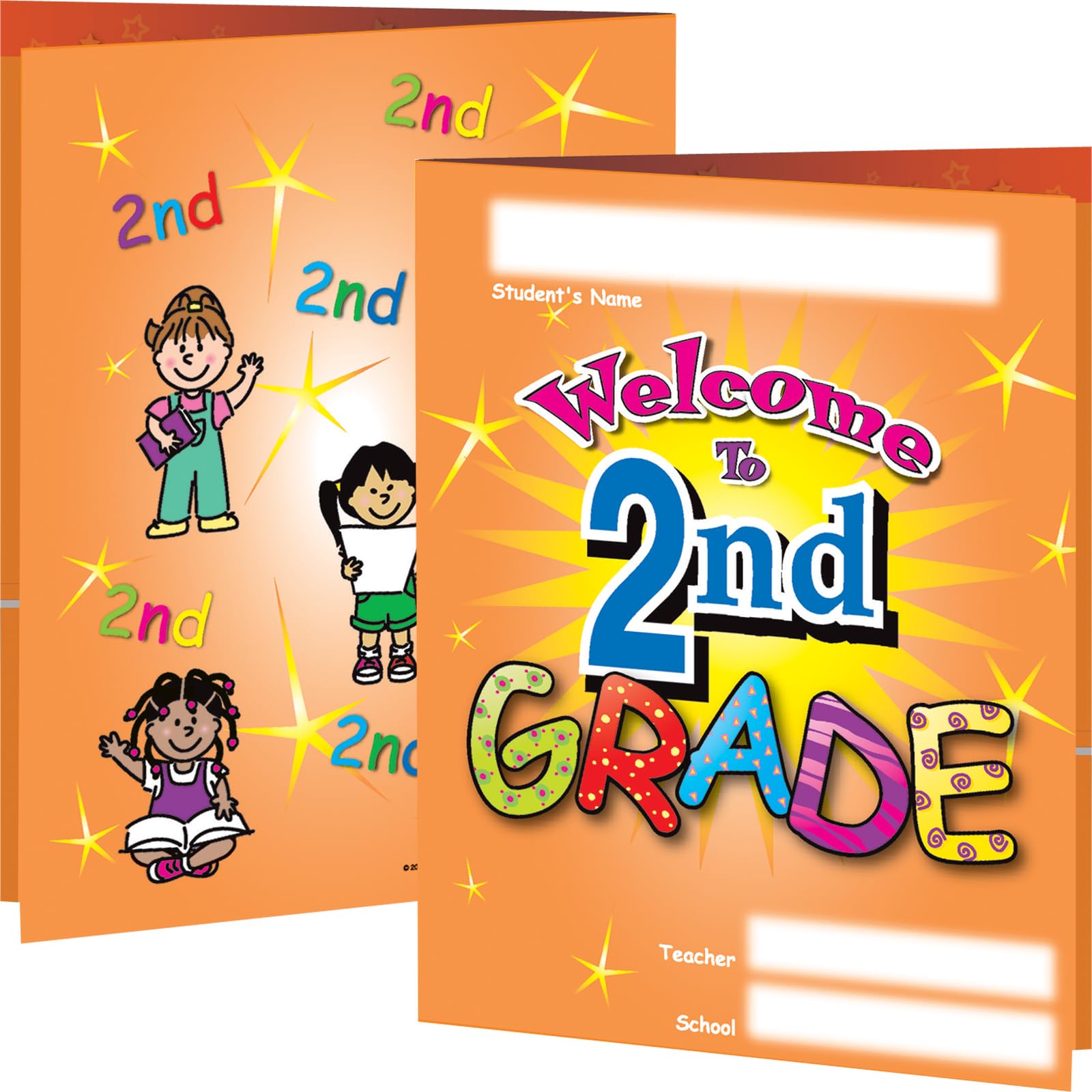 Really Good Stuff Welcome to Second Grade Folders - 12 folders
