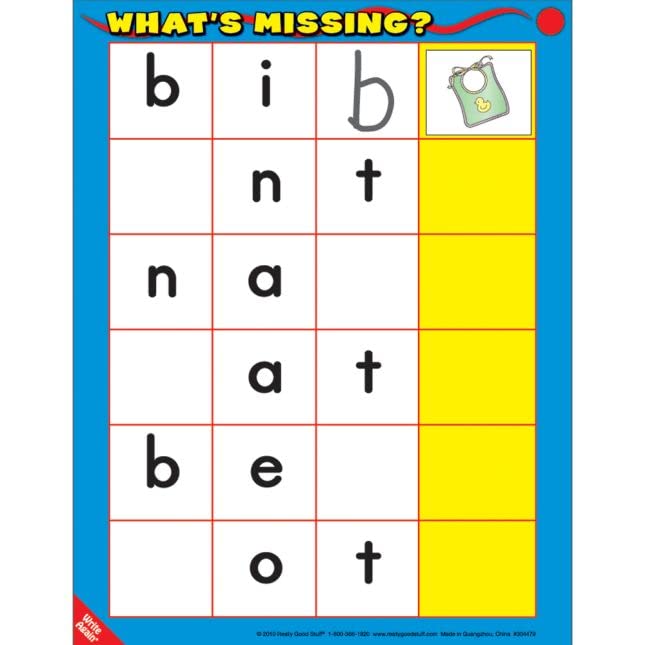 Really Good Stuff What's Missing? Letter Sounds Literacy Center - 1 Literacy Center - Image 5