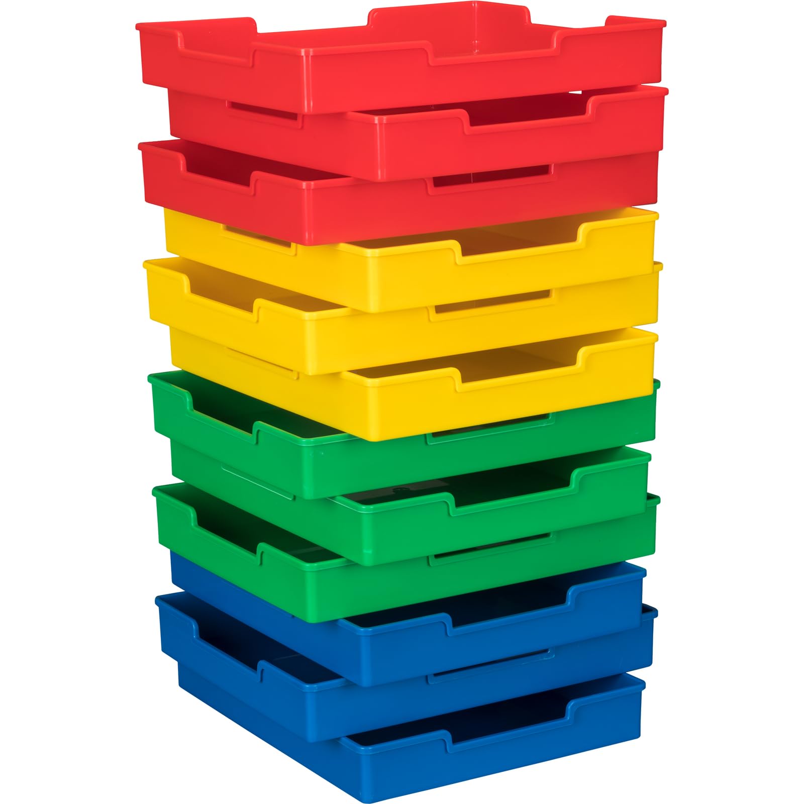 Really Good Stuff Plastic Trays - Set of 12-4-Color Grouping