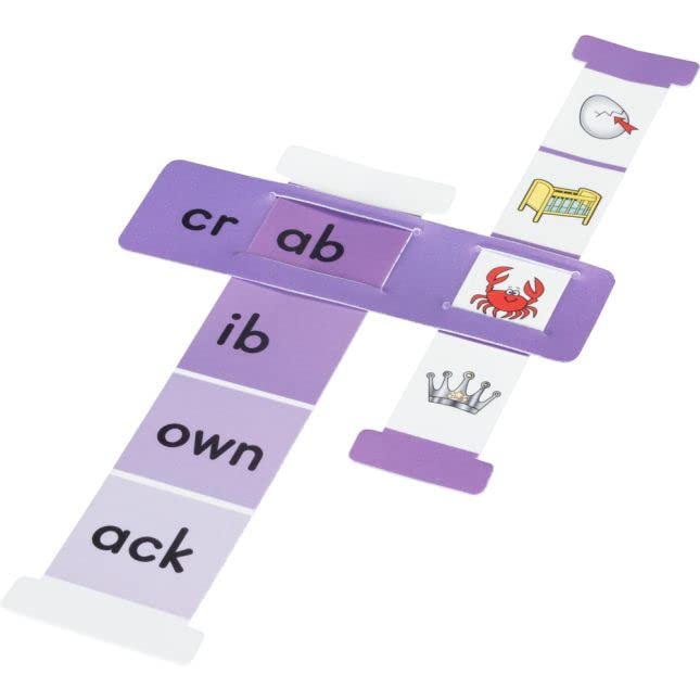Really Good Stuff Word Building Sliders - Blends and Digraphs - Set of 27 l Phonics l ELA Learning Essentials l Gr 1-2 - Image 5
