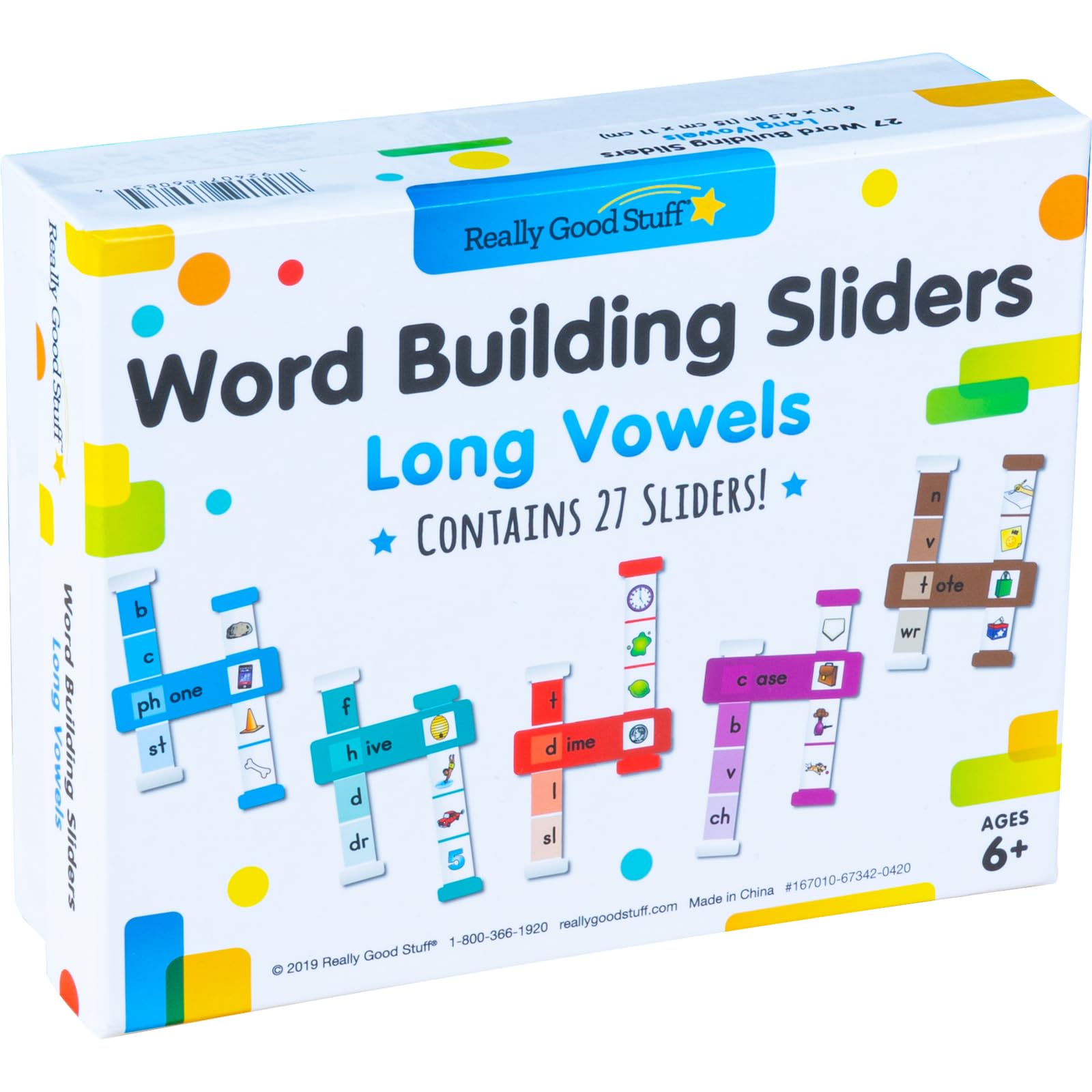 Really Good Stuff Word Building Sliders: Long Vowels - Image 2