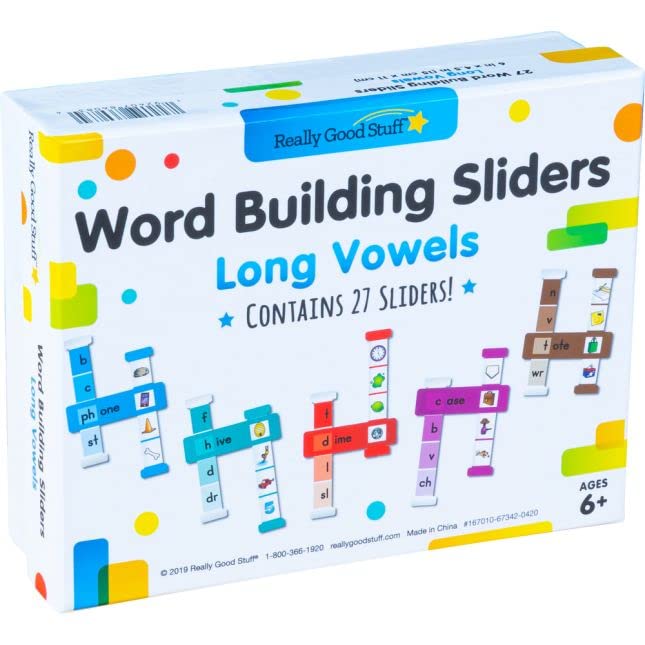 Really Good Stuff Word Building Sliders: Long Vowels - Image 3