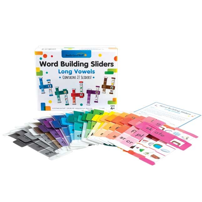 Really Good Stuff Word Building Sliders: Long Vowels - Image 4