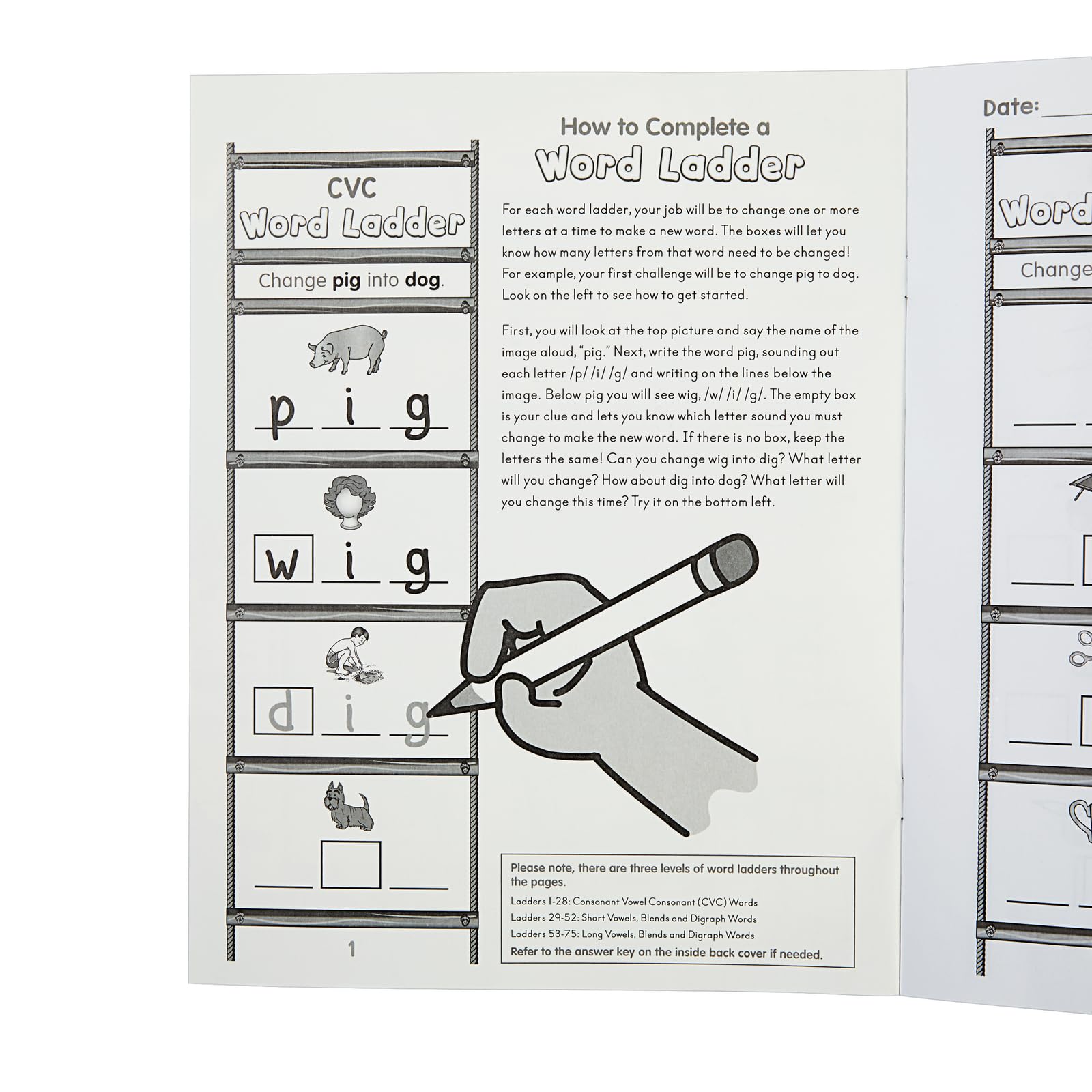 Really Good Stuff Word Ladder Journals - Set of 12 - Image 6