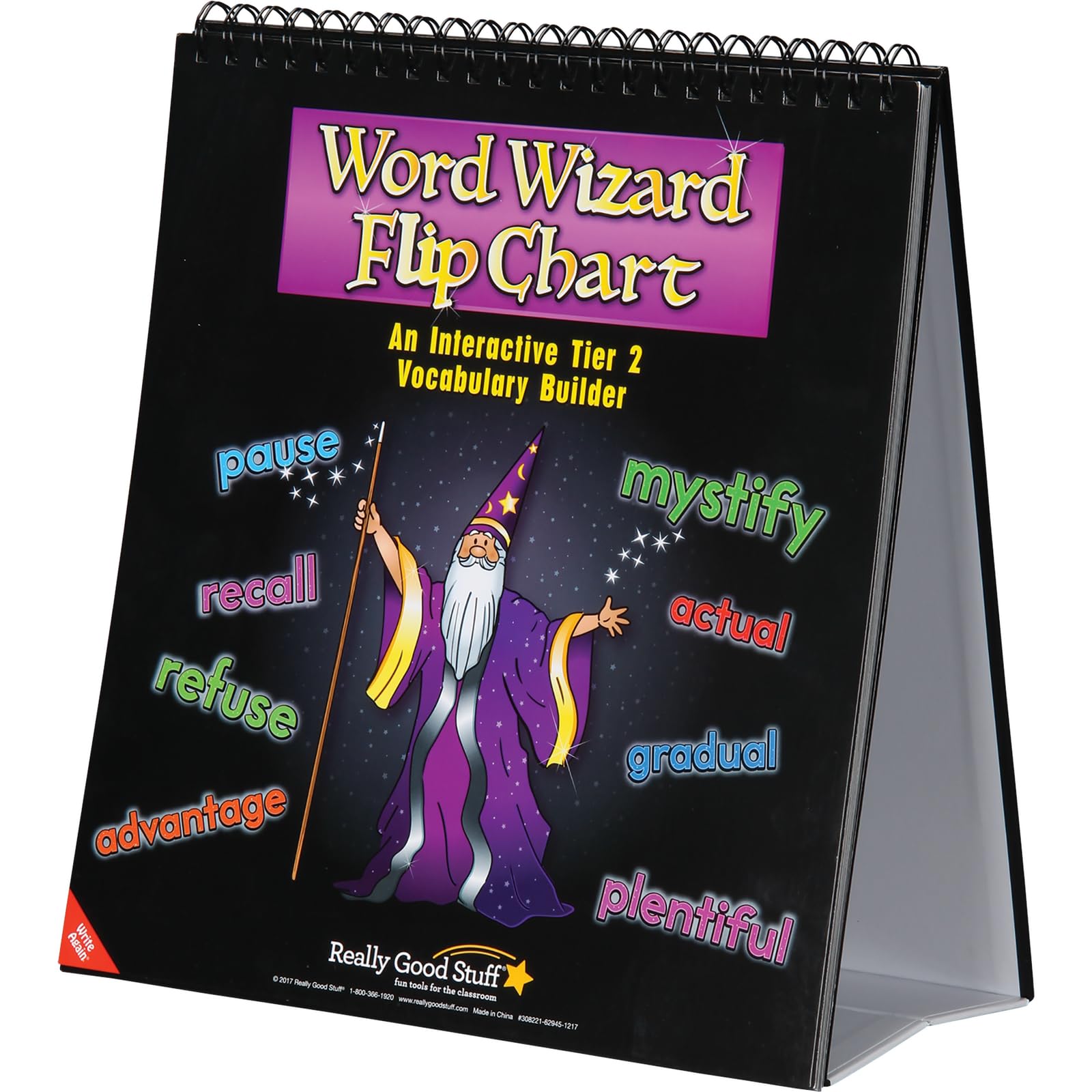 Really Good Stuff Word Wizard Flip Chart - 1 flip Chart, 1 CD
