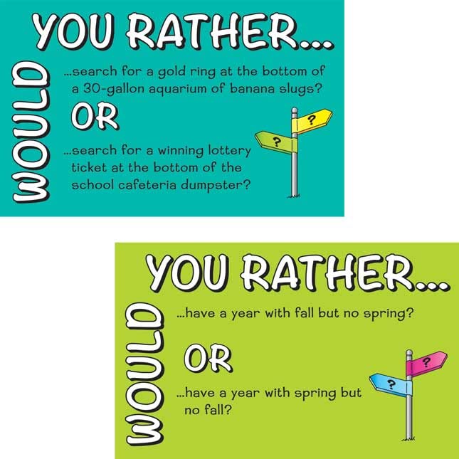 Really Good Stuff Would You Rather...Opinion Writing Prompts - 18 Cards - Image 3