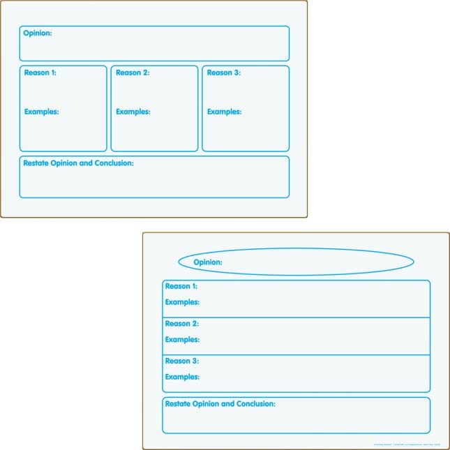 Really Good Stuff Writing Graphic Organizers Dry Erase Boards - Set of 3 - Image 3