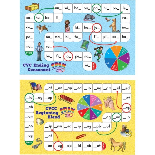 Short Vowel Pattern Word Building Board Games - 1 Game - Image 6