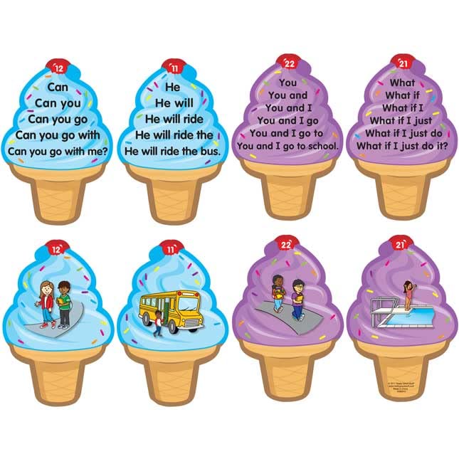 Sight Word Sentence Ice Cream Cones - 30 Cones - Image 4