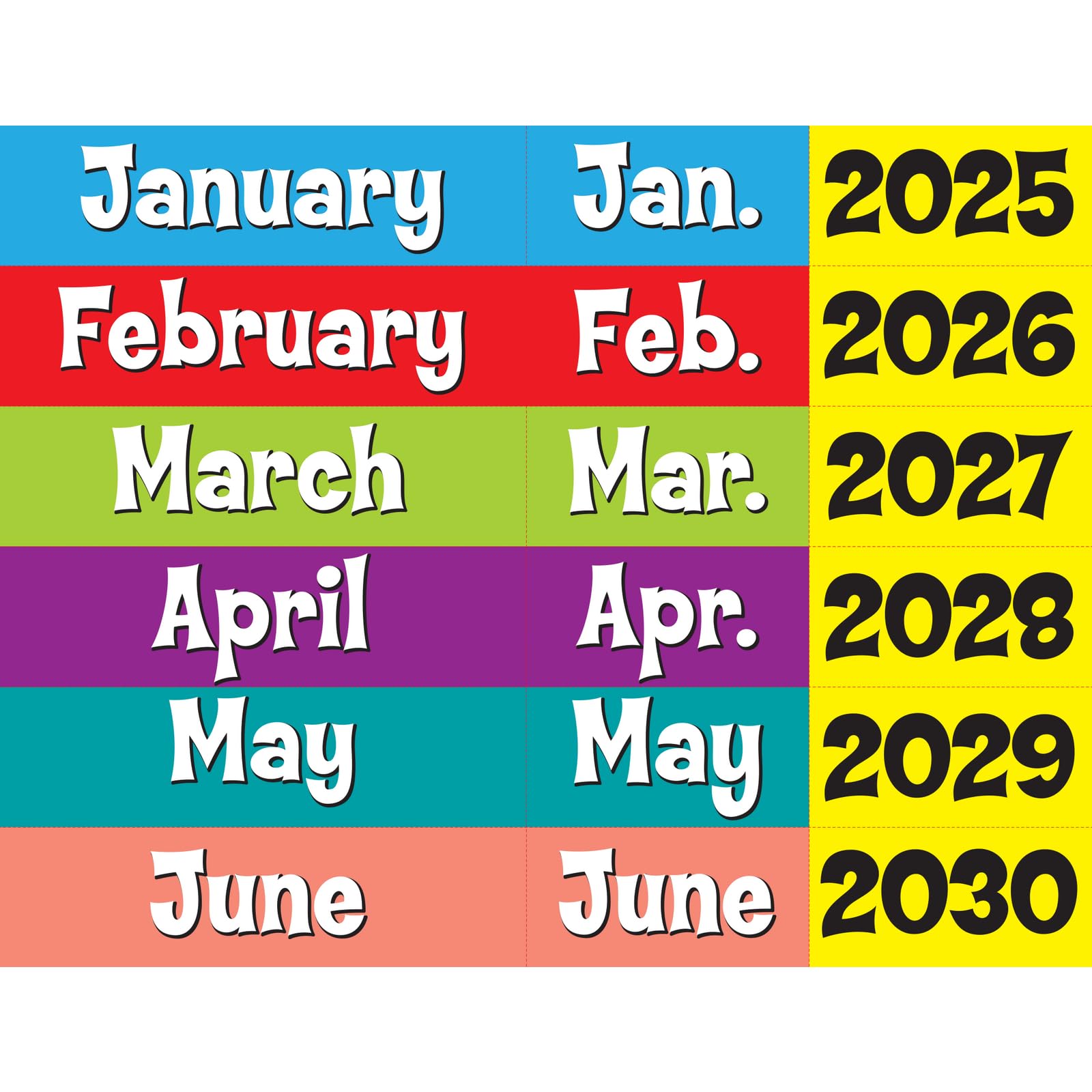 Space-Saver Calendar Pocket Chart™ - 1 Pocket Chart, 64 Cards - Image 5